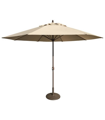 686B 11' Aluminum Bronze Market Umbrella